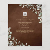 Greenery Brown Wedding Herfst Winter (Achterkant)