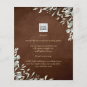 Greenery Brown Wedding Herfst Winter (Achterkant)