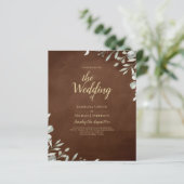 Greenery Brown Wedding Herfst Winter (Staand voorkant)