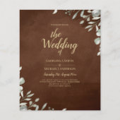 Greenery Brown Wedding Herfst Winter (Voorkant)