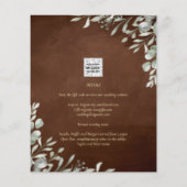 Greenery Brown Wedding Herfst Winter Flyer (Achterkant)