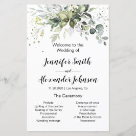 Greenery bruiloft programma