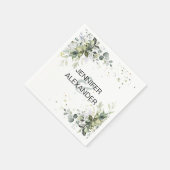 Greenery bruiloft servet (Hoek)