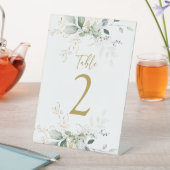 Greenery bruiloft Tafelnummer voetteken Reclamebord Met Voetstuk (Insitu)
