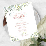Greenery Budget Bridal Shower-uitnodigingen<br><div class="desc">Eucalyptus bouquet,  groen botanisch-thematisch,  voordelig vrijgezellenfeest met een uitnodiging van 4, 5 x 5, 6 inch. OPMERKING: de enveloppen zijn NIET meegerekend; er kunnen afzonderlijke A7-enveloppen worden aangeschaft.</div>