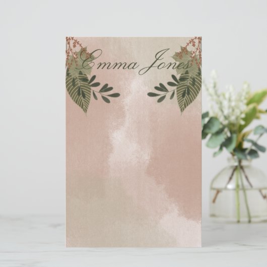 Greenery Bunches Briefpapier (Staand voorkant)