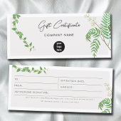 Greenery Business Logo Cadeaubon Voucher
