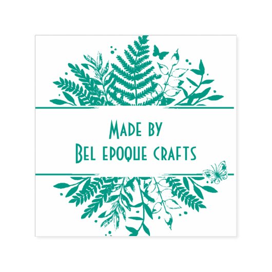 Greenery butterflies, zelfinkend stempel (Design)