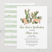 Greenery Cactus Taco 'bout een Afstuderen uitnodig Kaart (Voorkant / Achterkant)