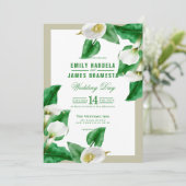 Greenery Cala Lily Wedding Kaart (Staand voorkant)