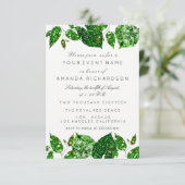 Greenery Cali Green Glitter Woodland Ivy Leafs Eva Kaart (Staand voorkant)