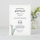 Greenery Calla Lily Bridal Shower Kaart (Staand voorkant)