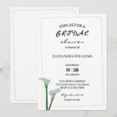 Greenery Calla Lily Bridal Shower Kaart (Voorkant / Achterkant)