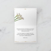 Greenery Calla Lily Wedding Dank je wel kaart (Binnen)