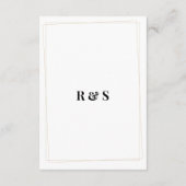 Greenery Calla Lily Wedding Details Card Informatiekaartje (Achterkant)