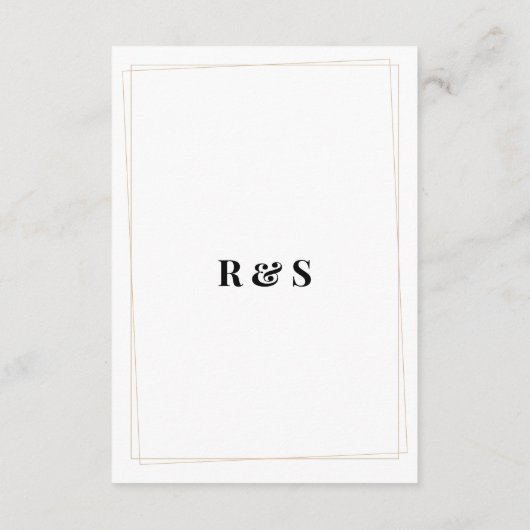 Greenery Calla Lily Wedding Details Card Informatiekaartje (Achterkant)