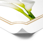 Greenery Calla Lily Wedding Welcome Sign Poster (Hoek)