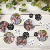 Greenery Calligraphy 40th Wedding Jubileum Confetti