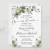Greenery Calligraphy Engagement Party Aankondiging (Voorkant)