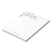 Greenery Calligraphy Personalized Notitieblok (Linkerzijde)