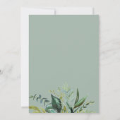 Greenery Calligraphy Sweet 16 Birthday Party Kaart (Achterkant)