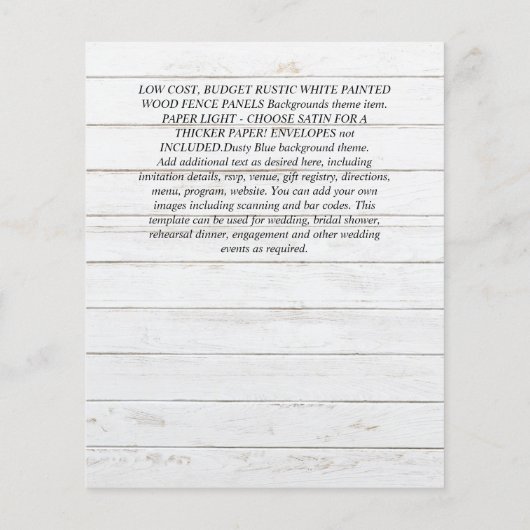 Greenery CATHOLIC Wedding Christelijk Budget Moder Flyer (Achterkant)