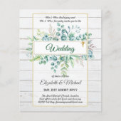 Greenery CATHOLIC Wedding Christelijk Budget Moder Flyer (Voorkant)