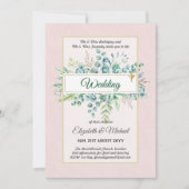 Greenery CATHOLIC Wedding Christelijk Budget Moder Kaart (Voorkant)