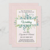 Greenery CATHOLIC Wedding Christelijk Budget Moder Kaart (Voorkant / Achterkant)