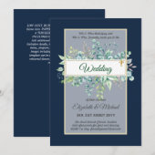 Greenery CATHOLIC Wedding Christelijk Budget Moder Kaart (Voorkant / Achterkant)