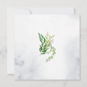 Greenery Celebration of Life Funeral Invitation Kaart (Achterkant)