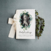 Greenery Celebration of Life Funeral Programme Flyer