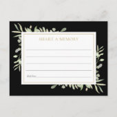 Greenery Celebration of Life Share A Memory Kaart (Voorkant)