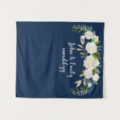 Greenery Ceremony Photo Booth Winter Wedding Decor Wandkleed (Voorkant (horizontaal))