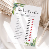 Greenery Coed Baby shower Game Baby