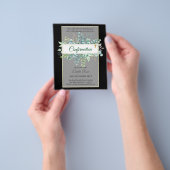 Greenery CONFIRMATION nodigt Moderne Dubbelzijdig Flyer (Hand)