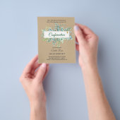Greenery CONFIRMATION nodigt Moderne Dubbelzijdig  Flyer (Hand)