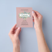 Greenery CONFIRMATION nodigt Moderne Dubbelzijdig Flyer (Hand)