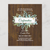 Greenery CONFIRMATION nodigt Moderne Dubbelzijdig  Flyer (Voorkant)