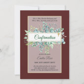 Greenery CONFIRMATION nodigt Moderne Dubbelzijdig Kaart (Voorkant)