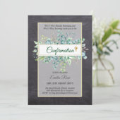 Greenery CONFIRMATION nodigt Moderne Dubbelzijdig  Kaart (Staand voorkant)