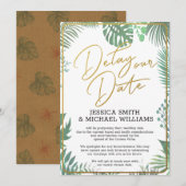 Greenery Coronavirus Delay The Date Kaart (Voorkant / Achterkant)