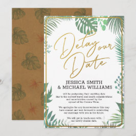 Greenery Coronavirus Delay The Date Kaart