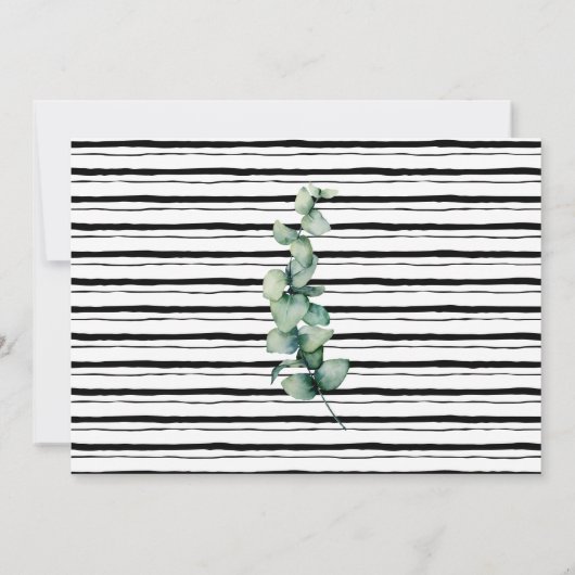 Greenery Couples Douche Minimalistische moderne br Kaart (Achterkant)