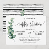 Greenery Couples Douche Minimalistische moderne br Kaart (Voorkant / Achterkant)