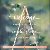 Greenery Couples Douche Welkom Acryl Bord (Neutraal)