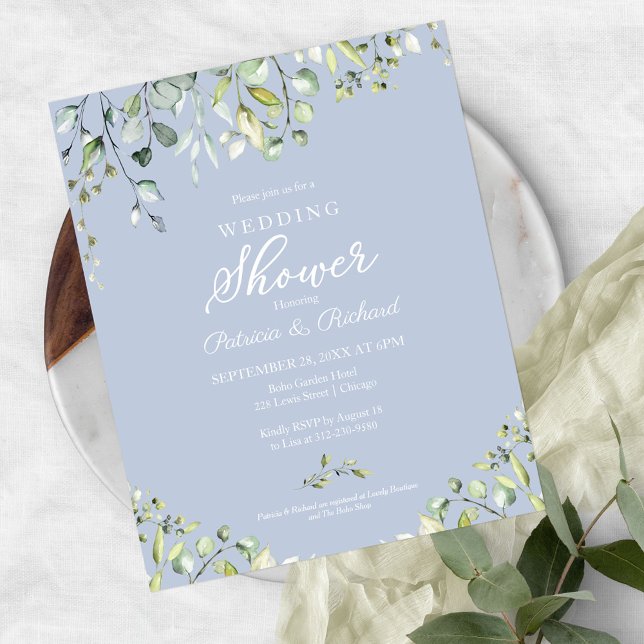 Greenery Couples Shower Budget Invitations (Creator heeft geüpload)
