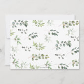 Greenery Cute Koala Gender Neutral Baby shower Bedankkaart (Achterkant)