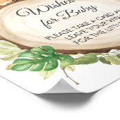 Greenery Cute Oerwoud Animals wenst Baby Poster (Hoek)