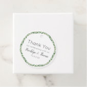 Greenery Dank je bruiloft Bedankjes Labels (In situ)
